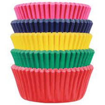 Picture of PAPER BAKING CASES MINI X 100 IN 5 DIFFERENT COLOURS